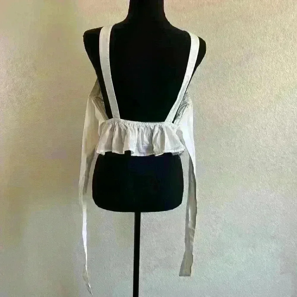 Free People Free-est Fez Ruched back tie bow Tank Top Camisole Women size XS - Picture 6 of 12